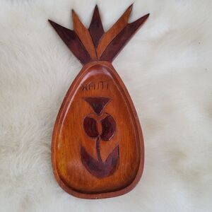 Wooden Pineapple Trinket Dish